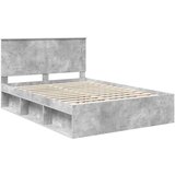  Konstrukcija postelje z vzglavjem Betonsko siva 150 x 200 cm, (5000104206) | Shoptok.si