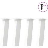  Noge za klub stolić 4 kom Bijele 42 cm Čelik | shoptok.hr