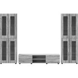  Set TV komoda FLORIN 3 kom. Siva Sonoma Konstruirano drvo | shoptok.hr