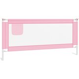 vidaXL Posteljno varovalo za malčke roza 200x25 cm blago, (21231569) Cene
