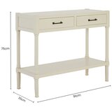 Premier Housewares Bela stranska mizica iz masivnega bora 35x91 cm Heritage – | Shoptok.si