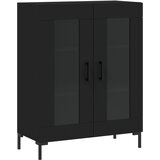 Maison Chic Komoda - Predalnik črna 69,5x34x90 cm inženirski les, (21715783) Cene