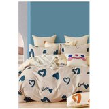 Mila Home Bež 3-delna enojna podaljšana posteljnina iz renforce bombaža z rjuho 160x220 cm Amore – Cene