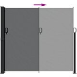  Bočna tenda na uvlačenje crna 180 x 500 cm | shoptok.hr