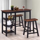 3 Barski Set kom MDF Crni | shoptok.hr