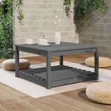  Vrtni stol sivi 82 5 x 82 5 x 45 cm od masivne borovine | shoptok.hr