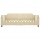  Dnevni krevet krem 100 x 200 cm od tkanine | shoptok.hr