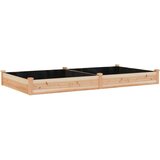 vidaXL Vrtna visoka greda s podlogo 240x120x25 cm trden les jelke | Shoptok.si