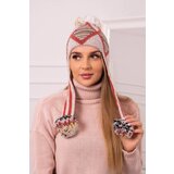 Kesi Women's Cap with Long Ears Eunika K322 Beige+Foxy | Shoptok.si