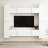  8-dijelni set TV ormarića bijeli od iverice Cijene