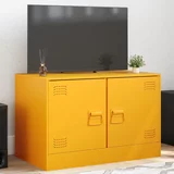 vidaXL TV omarica gorčično rumena 67x39x44 cm jeklo