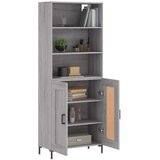  Visoka komoda siva sonome 69,5x34x180 cm od konstruiranog drva | shoptok.hr