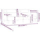  Dvosjed na razvlačenje od tkanine plavi | shoptok.hr
