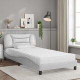  Krevet s madracem Hvar bijeli 100 x 200 cm od umjetne kože | shoptok.hr