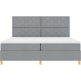  s opruga kutije Svijetlo siva 200 x 200 cm tkanina | shoptok.hr