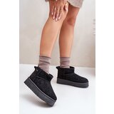 Big Star Snow boots with platform decoration Black Cene