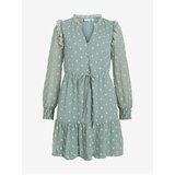 Vila Light Green Ladies Patterned Dress Jaqueline - Women Cene