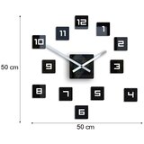  Zidni satovi CUBE HMCNH068 (samoljepljivi zidni sat) | shoptok.hr
