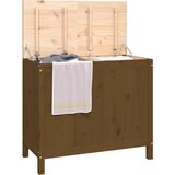  Kutija za rublje boja meda 88,5 x 44 x 76 cm masivna borovina | shoptok.hr