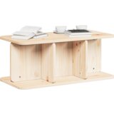vidaXL Klubska miza Naravni 80 x 39.5 x 33.5 cm Masivno borovo les | Shoptok.si