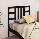  Uzglavlje za krevet crno 81 x 4 x 100 cm od masivne borovine Cijene