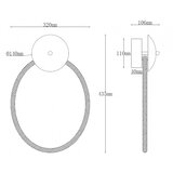 Solea 8 zidna lampa 15W 3000K crna | Eponuda.com