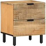 vidaXL Noćni ormarić smeđi 40x33x46 cm Puno drvo Mango Cijene