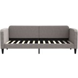  Izvlečna dnevna postelja temno taupe 80x200 cm blago, (20937904) | Shoptok.si
