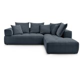 Bobochic Paris Tamno plava kutna garnitura od šenila (s desnim kutom/u obliku slova L) Whesley – | shoptok.hr