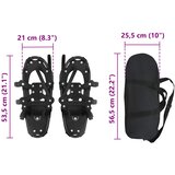 3 u 1 snježne krplje Crna 53,5 x 21 cm Aluminij i HDPE | shoptok.hr