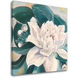  Slika na platnu KITTICA Z ZELENIMI LISTI 70x70 cm | Shoptok.si