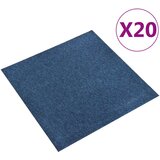 vidaXL Talna obloga preproga 20 kosov 5 m² 50x50 cm temno modra Cene