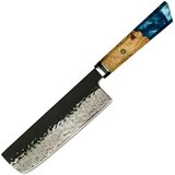  Damaskovski kuhinjski nož AI-37595 - Nakiri / Tamno plava KP37595 | Shoptok.si