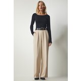  Women's Cream Pocket Palazzo Pants | shoptok.hr