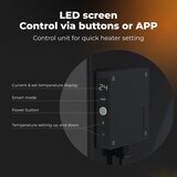 Aeno pametni električni infracrveni panel 500W, tajmer/termostat, wi-fi, crni | Eponuda.com