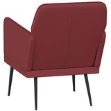  Fotelja crvena boja vina 61 x 78 x 80 cm od umjetne kože | Eponuda.ba