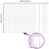 Euro ograda 1,2 x 10 m Željezo prekriveno PVC-om | shoptok.hr
