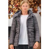 Dewberry M8657 MEN'S COAT-PLAIN ANTHRACITE Cene