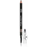 MUA Makeup Academy Brow Define dolgoobstojni svinčnik za obrvi s krtačko odtenek Light Brown 1.2 g