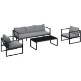 Mömax Lounge Garnitura Aurelia, Antracit, 4-Delno | Shoptok.si