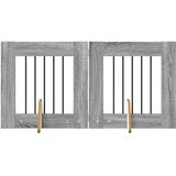  Vrata za pse s postoljem 2 pcs Siva sonoma 60 x 60 cm | shoptok.hr
