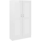 Ormarić za knjige sjajni bijeli 82,5 x 30,5 x 150 cm drveni | Eponuda.com
