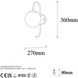 Opviq lights Stenska svetilka v zlati barvi ø 15 cm Jewel – | Shoptok.si