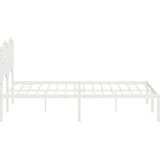  Metalni okvir za krevet s uzglavljem bijeli 150x200 cm | Eponuda.ba
