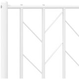 vidaXL Metalni okvir za krevet s uzglavljem bijeli 183x213 cm | shoptok.hr
