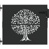  Dvorišna vrata - Vrtna vrata Crna 100 x 100 cm Čelik s praškastim premazom | shoptok.hr