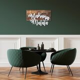 Wallity Zidna dekoracija Hakuna Matata Metal Decor, 38 x 58 cm, Srebrne boje | ePonuda.com