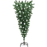  Obrnjen umetni božični drevesec s setom kroglic Zelena 120 cm | Shoptok.si