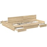  Krevet s ladicama Sonoma hrast 140 x 200 cm Konstruirano drvo | shoptok.hr