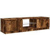 vidaXL TV ormarić s LED svjetlima boja dimljenog hrasta 140x40x35,5 cm | shoptok.hr